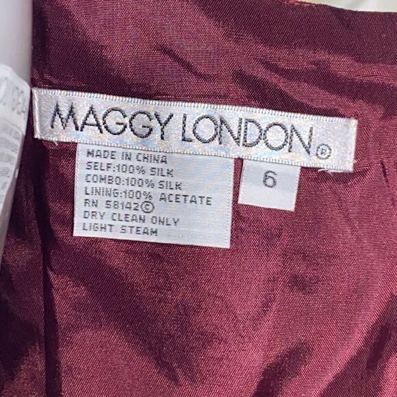 NWT Maggy London 100% Silk Cocktail Party Dress - Picture 11 of 15